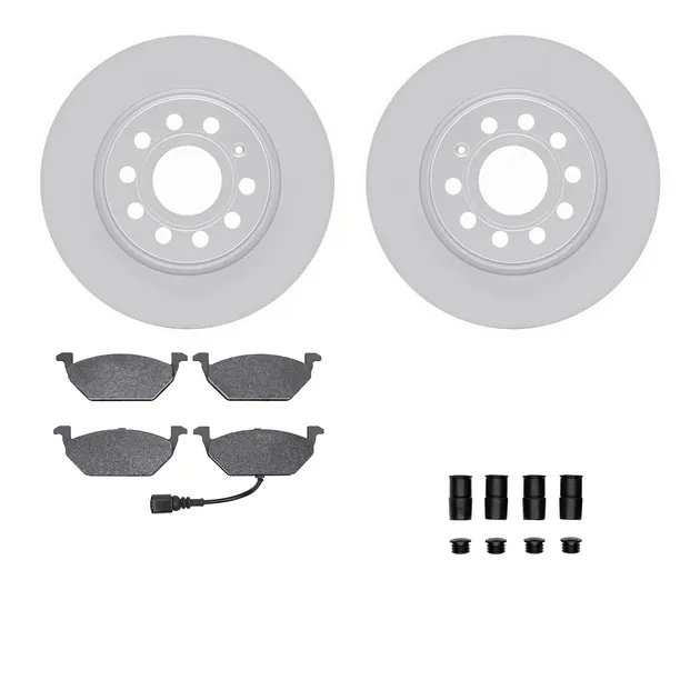 R1 Concepts WDUH1-74134 Carbon Series Brake Rotors W/ 5000 Oep Brake Pads & Hdw